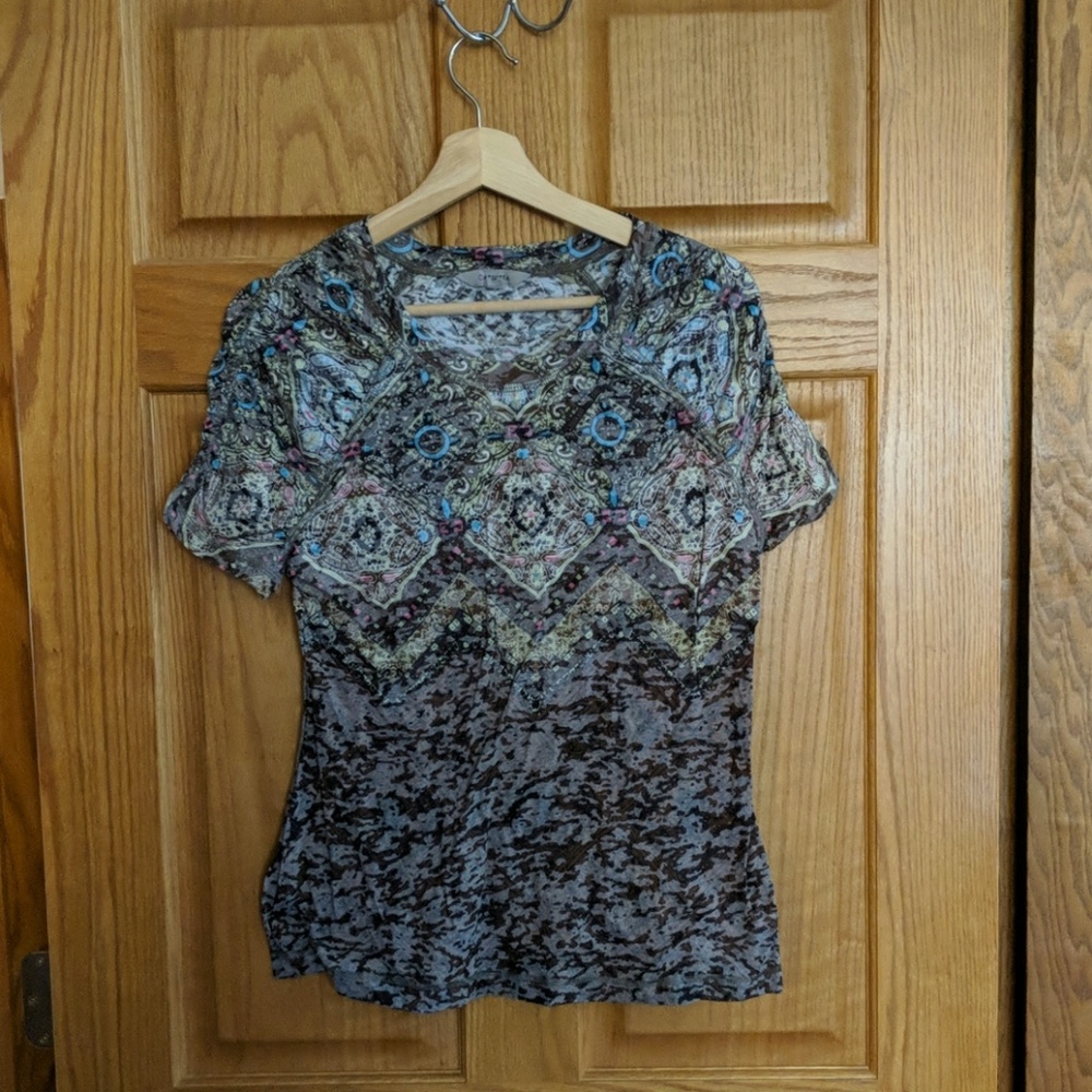 Athleta USA made athletic short sleeve t-shirt